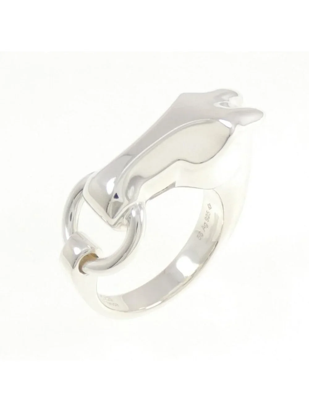 Hermes Gallop Ring Silver